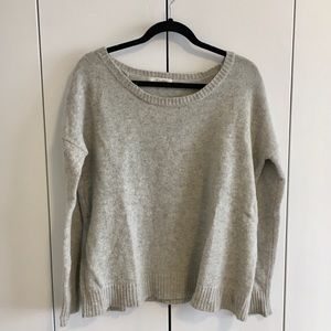 KINGSLEY wool/cashmere grey sweater